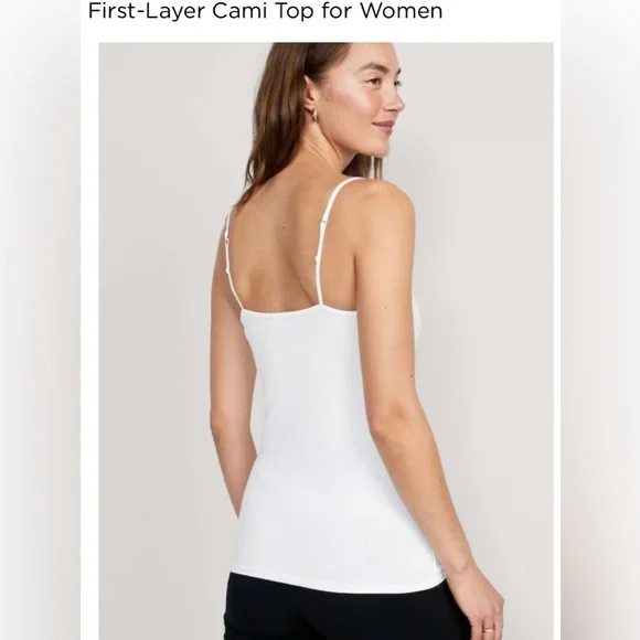 Camisole Tops for Women First-Layer - (3) Adjustable Spaghetti Straps Cami - Picture 4 of 5